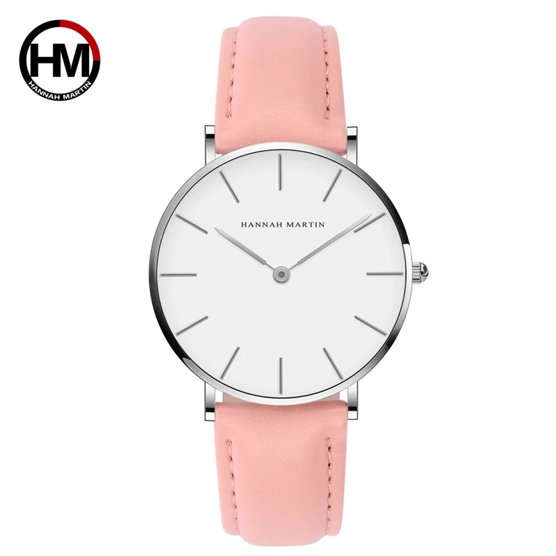 Quartz Movement Brown Leather horloges vrouwen White Dial Women Top Brand Luxury Waterproof Watch relogio feminino zegarek damsk