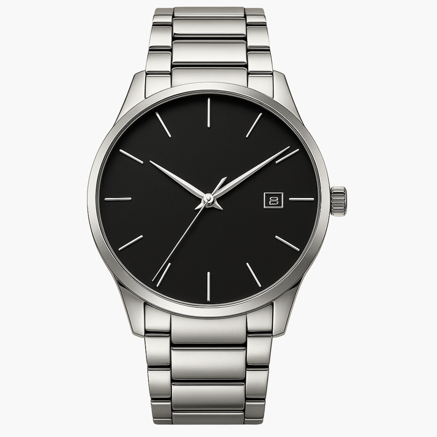 Relógio Masculino Safed Black Silver 40mm